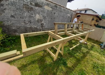 Aménagement en bois par Inaki Aspirot, Paysagiste élagueur dans le secteur Pays Basque